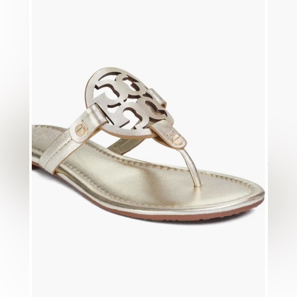 TORY BURCH Metallic Miller Sandal Spark Gold Sz 6 *New without box* - Picture 10 of 10